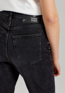 TT203 Mom Cropped Jeans black