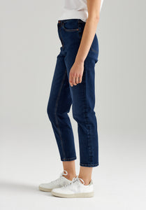 TT203 Mom Cropped Jeans indigo